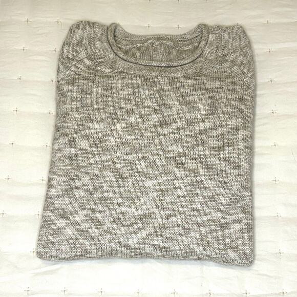 Lululemon Boxy Marled Knit Long Sleeve Sweater Women's L | Tan Beige | EUC - Picture 10 of 10